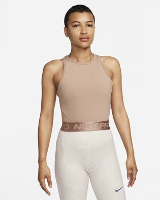Топ жіночий Nike Pro Dri-Fit Crop Top Brown FQ7934-283