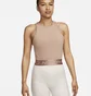Топ женский Nike Pro Dri-Fit Crop Top Brown FQ7934-283
