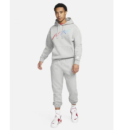 Худи мужское Nike Club Fleece MenS Brushed-Back Graphic Hoodie Grey FB7488-063