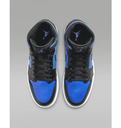 Кросівки чоловічі Air Jordan 1 Mid Shoes Black/Blue DQ8426-042