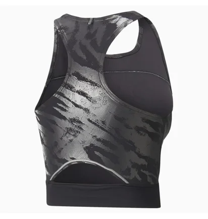 Топ женский Puma High Shine Cropped Running Tank Top Grey 521066-51
