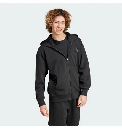 Толстовка чоловіча Adidas All Szn Fleece Full-Zip Black IX1249