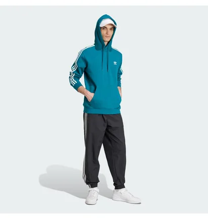 Худи мужское Adidas Adicolor Classics 3-Stripes Turquoise IZ2344