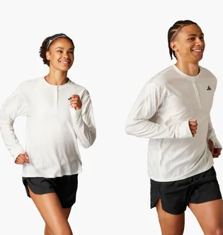 Лонгслів унісекс Adidas Made To Be Remade Running Henley White IN8148