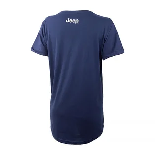 Футболка жіноча Jeep T-Shirt Oversize Star Striped Print Turn Blue O102613-A184