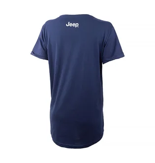 Футболка жіноча Jeep T-Shirt Oversize Star Striped Print Turn Blue O102613-A184