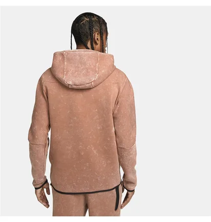 Толстовка чоловіча Nike Sportswear Tech Fleece Brown Dm6515-215