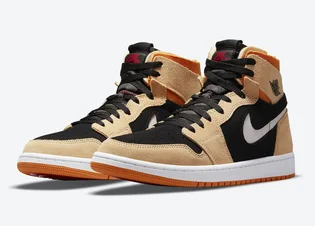 Кроссовки мужские Air Jordan 1 Zoom Air Cmft Yellow/Black Ct0978-200