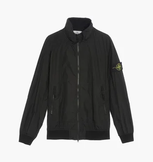 Ветровка мужская Stone Island Logo Patch Waterproof Windbreaker Black 781542822-V0029