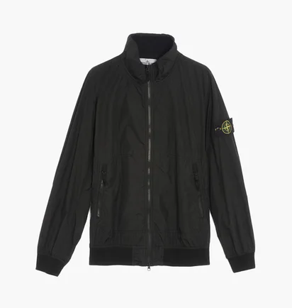 Вітровка чоловіча Stone Island Logo Patch Waterproof Windbreaker Black 781542822-V0029