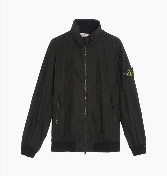 Вітровка чоловіча Stone Island Logo Patch Waterproof Windbreaker Black 781542822-V0029