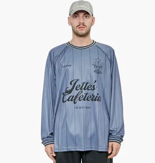 Лонгслив унисекс Han Kjobenhavn JetteS Cafeteria Blue M-134406