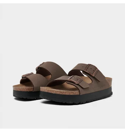 Тапочки унісекс BIRKENSTOCK Arizona Flex Birko-Flor Platform Sandals Brown 1027417