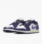 Кросівки жіночі Air Jordan 1 Low WomenS Shoes White/Violet DC0774-502