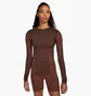 Лонгслів жіночий Nike Yoga Dri-Fit Adv Brown DQ5603-010