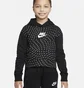 Худі дитяче Nike Big Kids (Girls) Printed Fleece Hoodie Black Dm8231-010