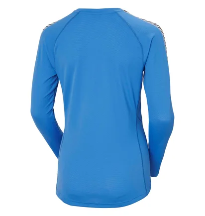 Термобелье женское Helly Hansen Lifa Active Stripe Crew Light Blue 49413-554