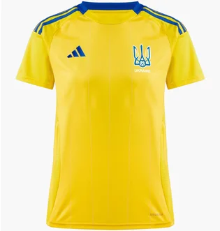 Футболка женская Adidas Ukraine 24 Performance Yellow IP2182