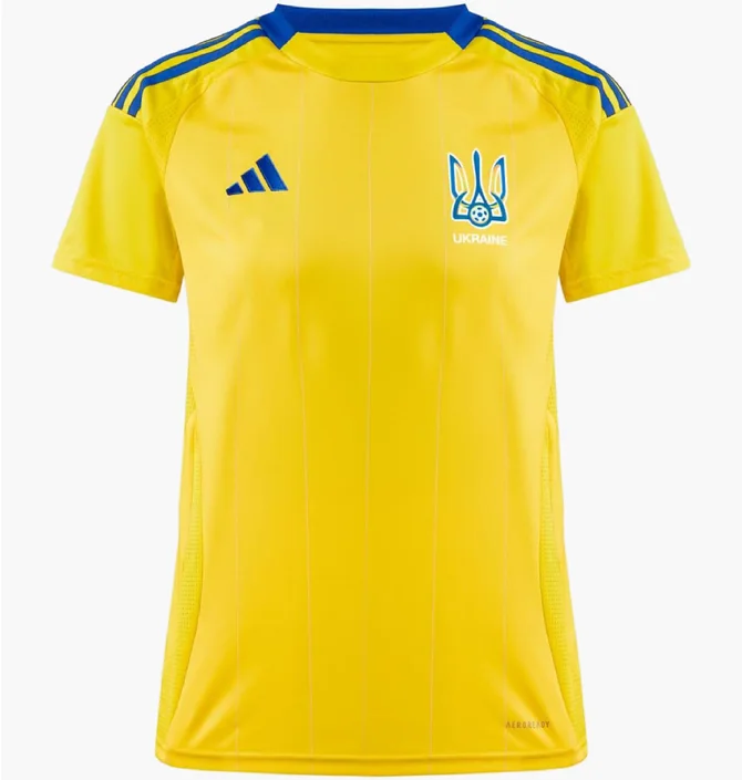 Футболка женская Adidas Ukraine 24 Performance Yellow IP2182