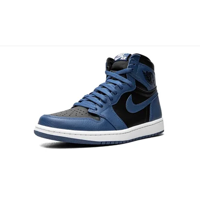 Кросівки чоловічі Air Jordan 1 High Og Black/Blue 555088-404
