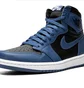 Кросівки чоловічі Air Jordan 1 High Og Black/Blue 555088-404