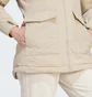 Парка женская Adidas Hooded Fur Beige HZ5734