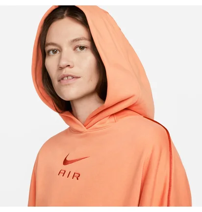 Худі жіноче Nike Air Fleece Hoodie Orange DQ6915-871
