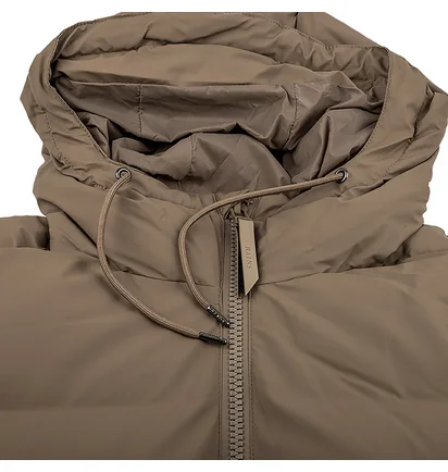 Пуховик унисекс Rains Jackets Brown 1506-TAUPE