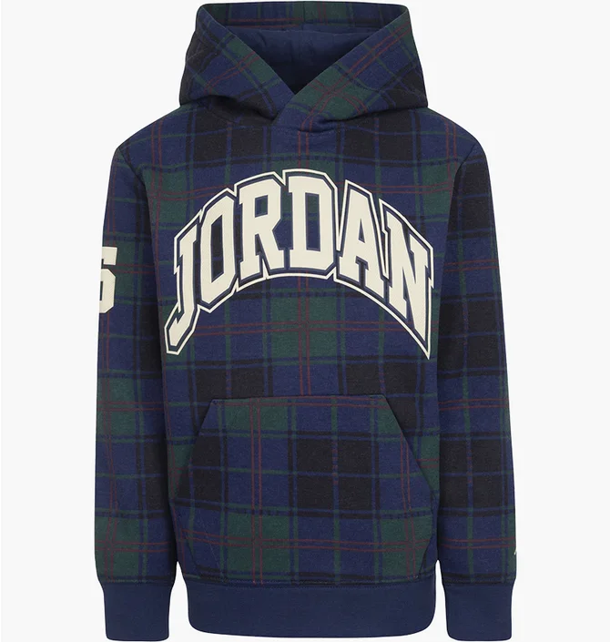 Худи детское Air Jordan Brooklyn Fleece Plaid Hoodie Multi 85B920-695