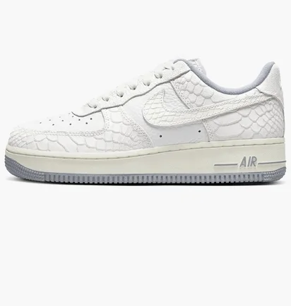 Кроссовки женские Nike Af1 07 Low White Python White Dx2678-100