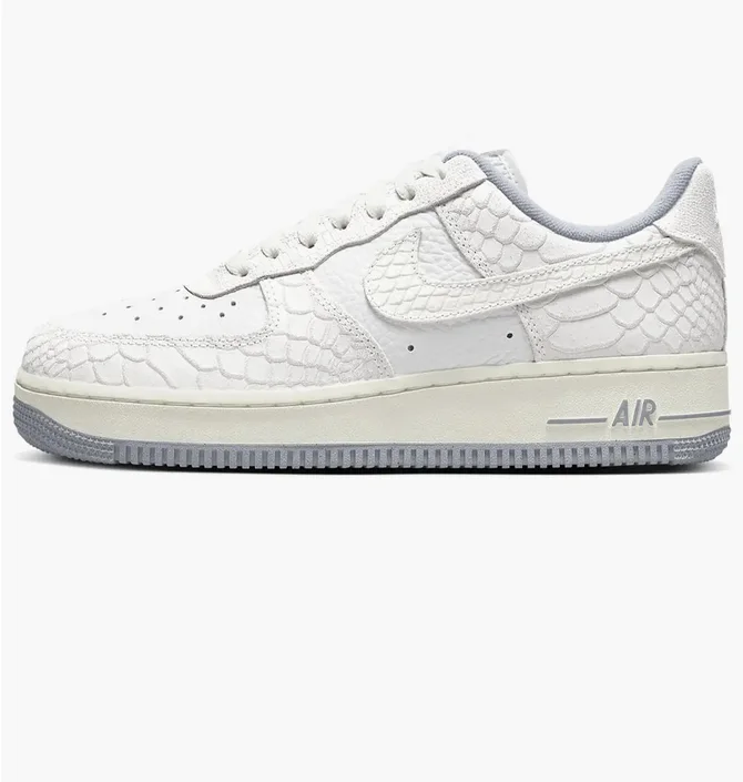 Кроссовки женские Nike Af1 07 Low White Python White Dx2678-100