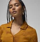 Рубашка женская Air Jordan Knit Short-Sleeve Top Brown FN5402-241