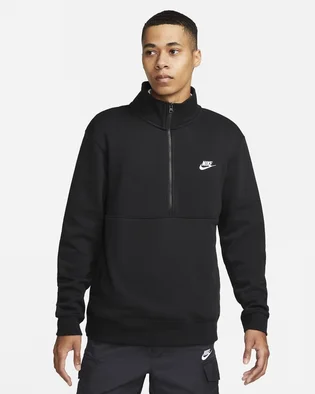 Світшот чоловічий Nike Sportswear Club Half Zip Sweatshirt Black Dd4732-011