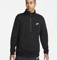 Світшот чоловічий Nike Sportswear Club Half Zip Sweatshirt Black Dd4732-011