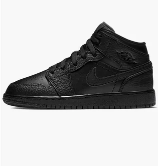 Кроссовки детские Air Jordan 1 Mid Black 554725-091