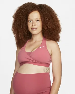 Топ жіночий Nike Womens Medium-Support Padded Sports Bra (Maternity) Pink Cq9289-622