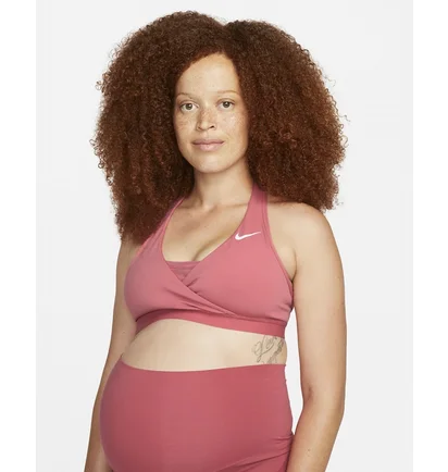 Топ женский Nike Womens Medium-Support Padded Sports Bra (Maternity) Pink Cq9289-622