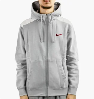 Толстовка мужская Nike Sp Flc Fz Hoodie Bb Grey FQ8819-012