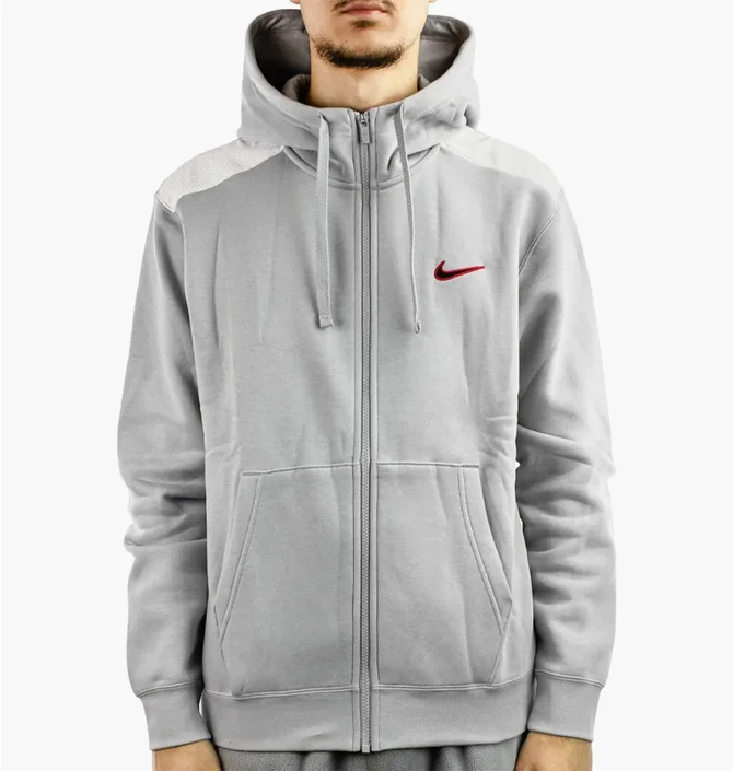 Толстовка чоловіча Nike Sp Flc Fz Hoodie Bb Grey FQ8819-012