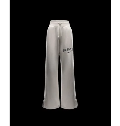 Штани жіночі Nike Sportswear Phoenix Fleece High-Waisted Wide-Leg Logo Pants Grey FV7684-104