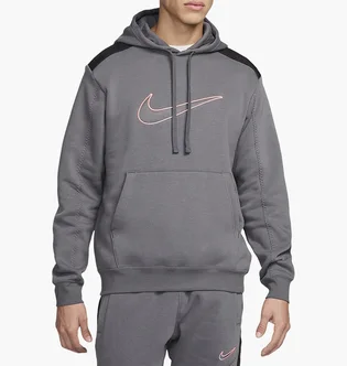 Худи мужское Nike M Nsw Sp Flc Hoodie Bb Grey FN0247-068