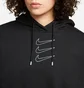 Худі жіноче Nike W Nsw Flc Gx Hoodie Opal Black/Blue DD5133-010