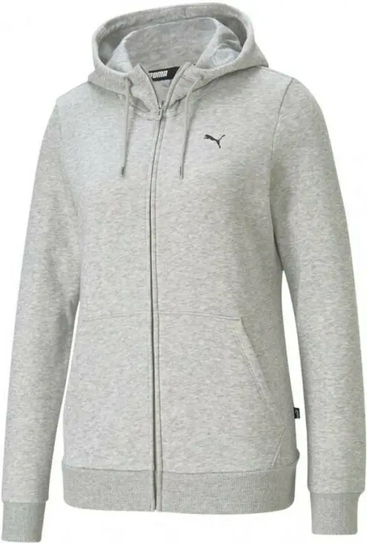 Толстовка жіноча Puma Essentials Full-Zip Hoodie Grey 586811-54