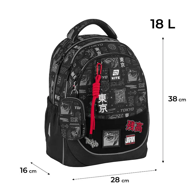 Рюкзак детский Kite Tokyo Black K25-700M-3
