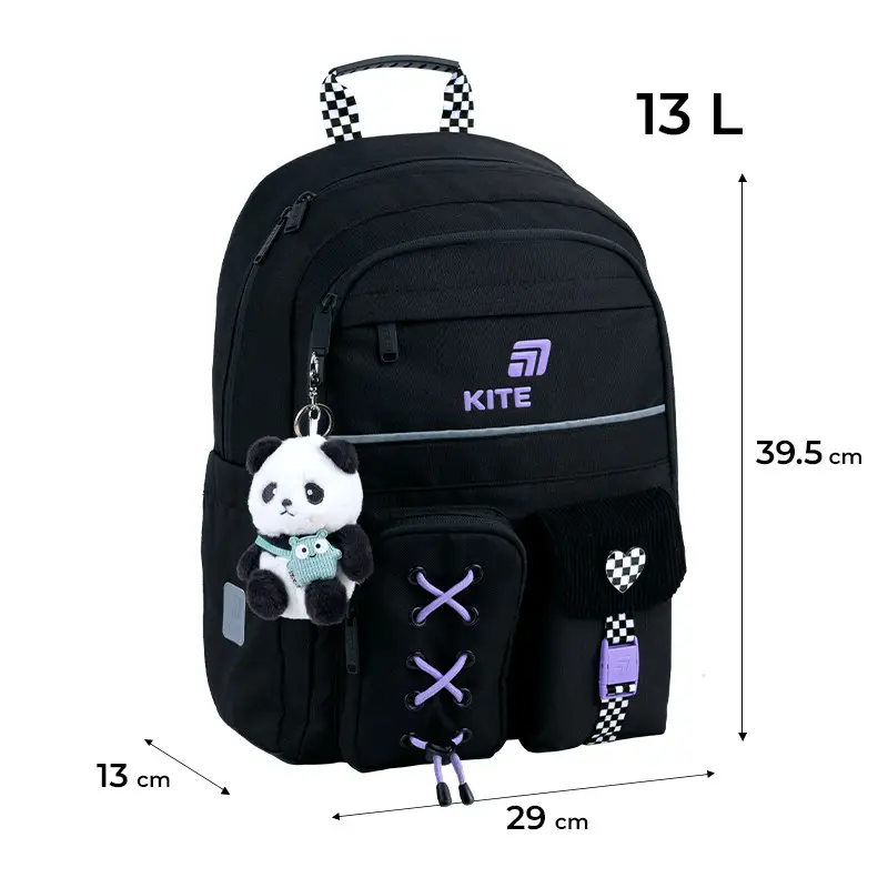 Рюкзак детский Kite Panda Love Black K26-584M-2
