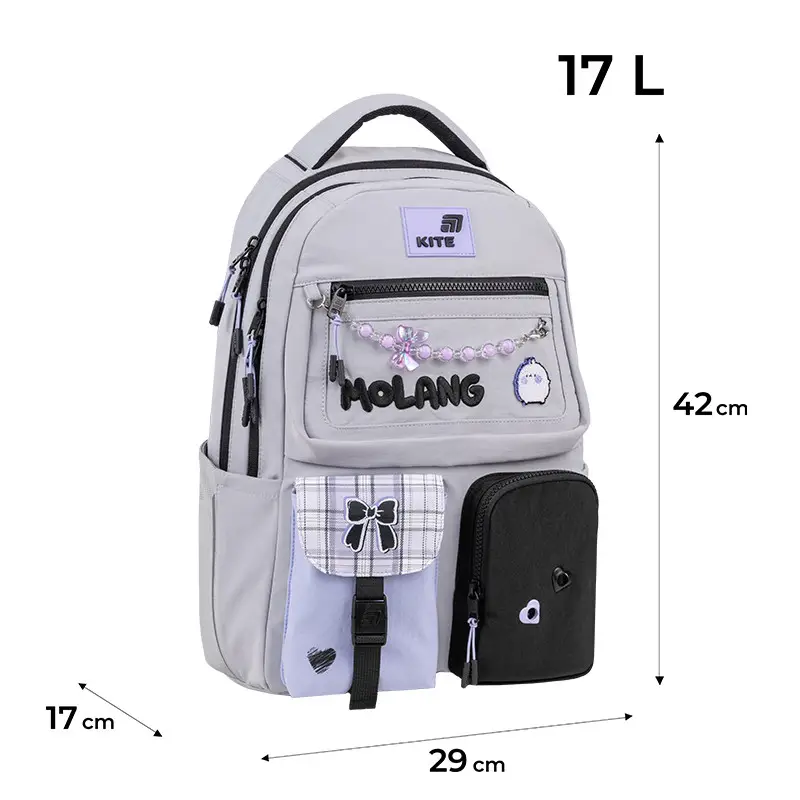 Рюкзак детский Kite Molang Grey ML26-2587M