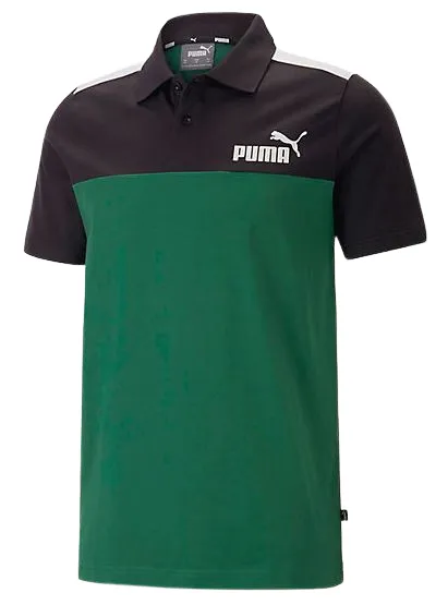 Поло чоловіче Puma Polo Essentials+ Block Jersey Green/Black 848004-37