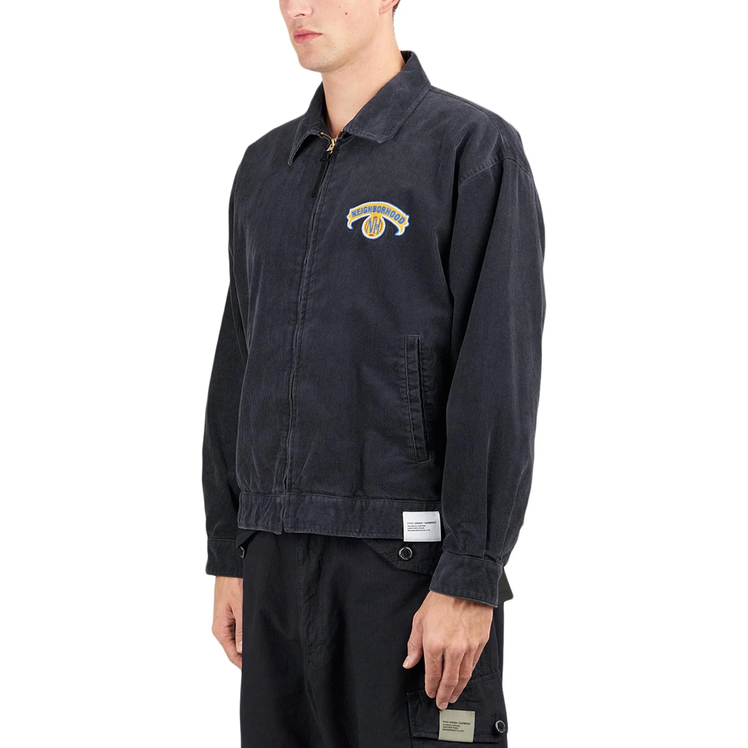 Куртка мужская Neighborhood Washed Corduroy Work Black 242UTNH-JKM01