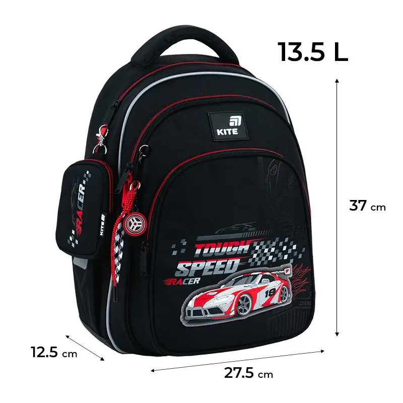 Рюкзак детский Kite Speed Racer Black K26-763S-2