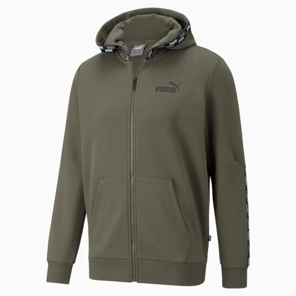Толстовка чоловіча Puma Power Full-Zip Hoodie Olive 589396-44